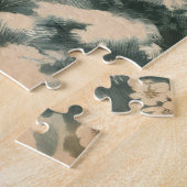 Retro Santa Claus with Ornaments  ジグソーパズル (側面)