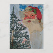 Retro Santa Collage ポストカード (正面)