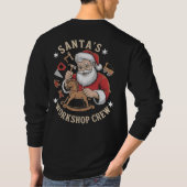 Retro Santa’s Workshop Crew Holiday Tシャツ (裏面)