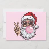 Retro Santa Weihnachten Blasenblase Vintage  シーズンカード (正面)