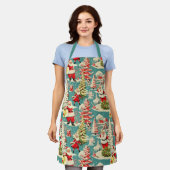 Retro Santa Wonderland 2 エプロン (着用した状態)