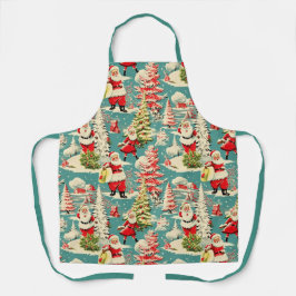 Retro Santa Wonderland 2 エプロン