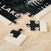 Retro Saranac Lake | New York Travel ジグソーパズル (側面)