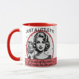 Retro Sarcastic Mug - A lil FYI マグカップ