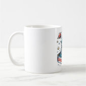  Retro Sardine Astronaut Funny Mug コーヒーマグカップ (左)