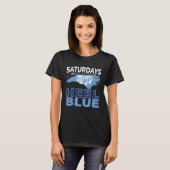 Retro Saturdays We Bleed Heel Blue State of North  Tシャツ (正面フル)