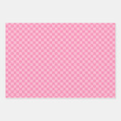 Retro Scandi Christmas Ornaments - Green Red Pink ラッピングペーパーシート (正面2)