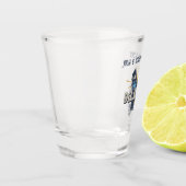 Retro Scenic Delaware Silhouette Personalized ショットグラス (左)