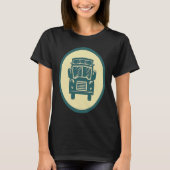 Retro School Bus Vintage Driver Tシャツ (正面)