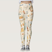 Retro School Morning Chaos Leggings レギンス (正面)