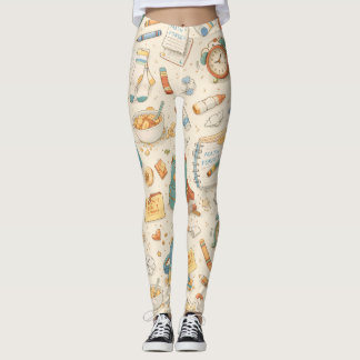 Retro School Morning Chaos Leggings レギンス