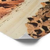 Retro Sci-Fi Art Print Galactic Scooter Ride ポスター (角)