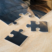 Retro Sci-Fi Fantasy Space Monster Art ジグソーパズル (側面)