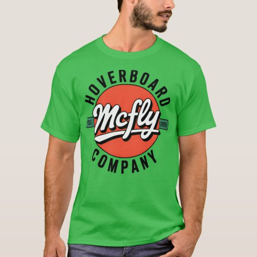 Retro Sci-Fi T-Shirt – McFly Hoverboard Company Lo Tシャツ (正面)