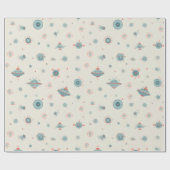 Retro Sci-Fi Wrapping Paper ラッピングペーパー (フラット)