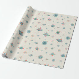  Retro Sci-Fi Wrapping Paper ラッピングペーパー