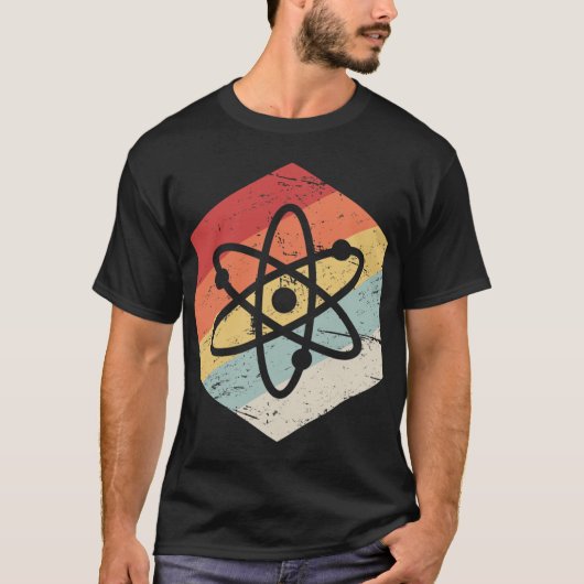 Retro Science Atom Icon  friend Tシャツ (正面)