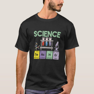 Retro Science Teacher Matching Science Students Ma Tシャツ