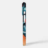 Retro Scifi Woman running from Robot Case-Mate iPhoneケース (裏面 / 左)