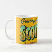 Retro Scottsdale AR Postcard Mug コーヒーマグカップ (左)