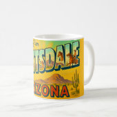Retro Scottsdale Arizona Mug コーヒーマグカップ (正面右)