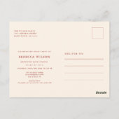 Retro Script Grad Photo Graduation Invitation ポストカード (裏面)