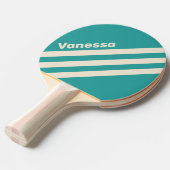 Retro Sea Breeze Three Angled Striping with Name 卓球ラケット (正面アングル)