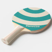 Retro Sea Breeze Three Circle Stripe with Name 卓球ラケット (正面アングル)