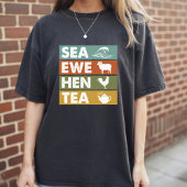 Retro Sea Ewe Hen Tea Funny Joke  Men Women Tシャツ