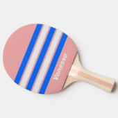 Retro Sea Kiss Across Striping with Name 卓球ラケット (横)