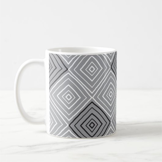 Retro seamless pattern, rug, carpet コーヒーマグカップ (左)