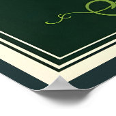 Retro Seattle skyline with space needle at sunset ポスター (角)