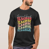 Retro Second Grade Teacher Appreciation Back To Sc Tシャツ (正面)