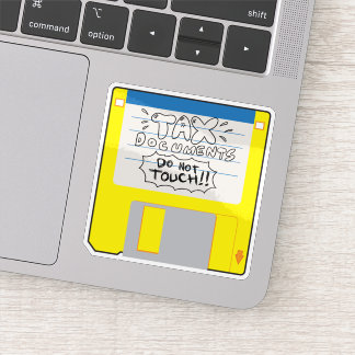 Retro Secret Files Floppy Disk シール