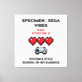 Retro Sega Vibes Pixel Study No. 4  キャンバスプリント