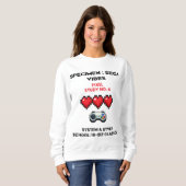 Retro Sega Vibes Pixel Study No. 4 スウェットシャツ (正面フル)