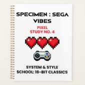 Retro Sega Vibes Pixel Study No. 4  プランナー手帳 (正面)
