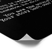 Retro Semicolon Definition Suicide Prevention Awar ポスター (角)