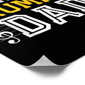 Retro Senior Trumpet Dad 2026 Marching Band Cl Of ポスター (角)