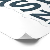 retro Sequoia National Park Giant Sequoia Trees ポスター (角)