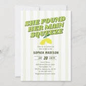 Retro She Found Her Main Squeeze Bridal Shower 招待状 (正面)