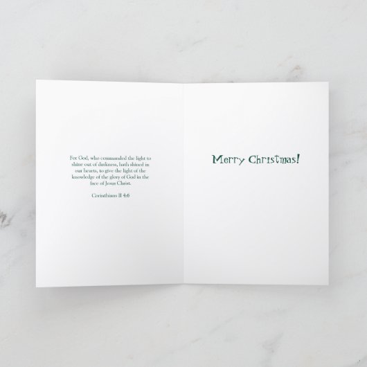 Retro Shiny Brite Ornaments Christmas カード (内部)