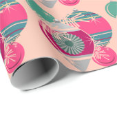 Retro Shiny Brite Ornaments Christmas ラッピングペーパー (ロールコーナー)