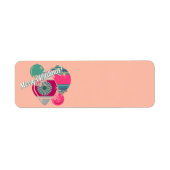 Retro Shiny Brite Ornaments Christmas ラベル (正面)