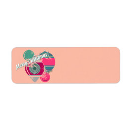 Retro Shiny Brite Ornaments Christmas ラベル