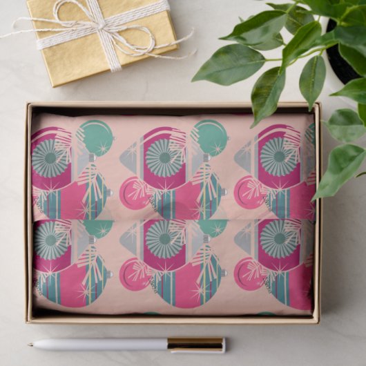 Retro Shiny Brite Ornaments Christmas 薄葉紙 (ギフト)