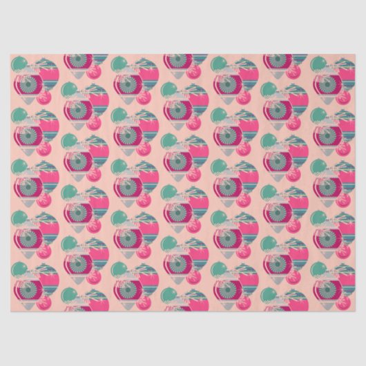 Retro Shiny Brite Ornaments Christmas 薄葉紙 (正面)