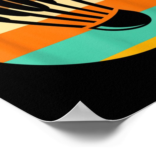 Retro Shuttle Badminton  ポスター (角)