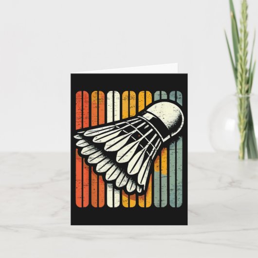 Retro Shuttle Badminton Player  カード (正面)