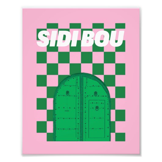 Retro Sidi Bou Said フォトプリント (正面)